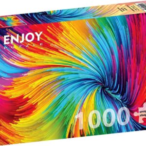 Enjoy Puzzle Paint Swirl – 1000 stukjes kleurrijke swirl puzzel