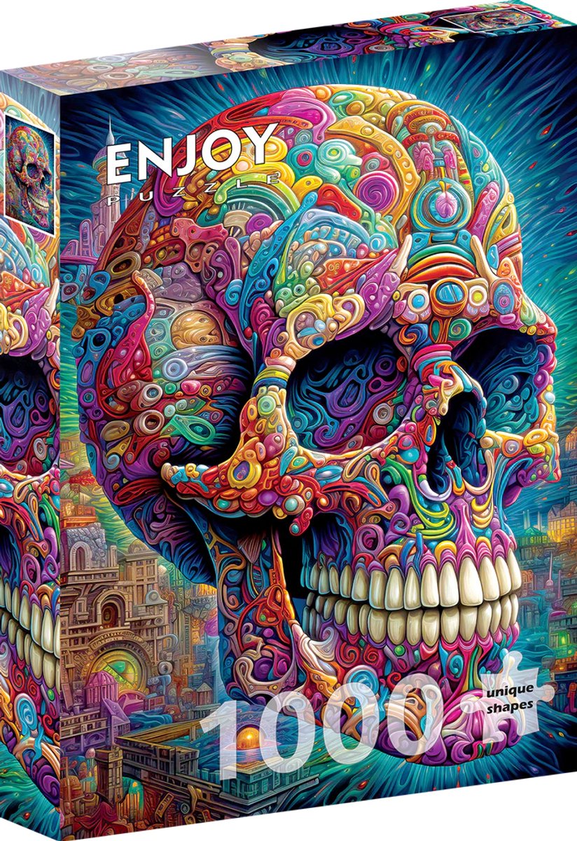 Enjoy Puzzle Quirky Skull – 1000 stukjes legpuzzel