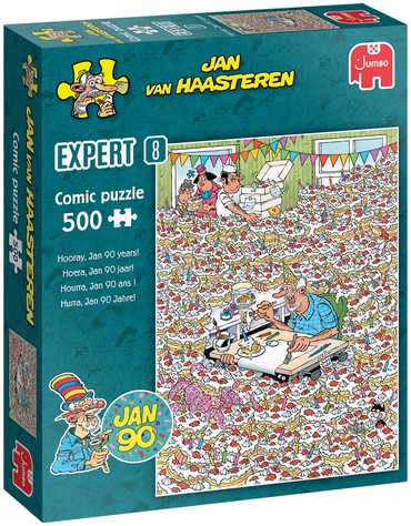 Hoera, jan 90! jaar | Jan van Haasteren 500XL | 500 stukjes